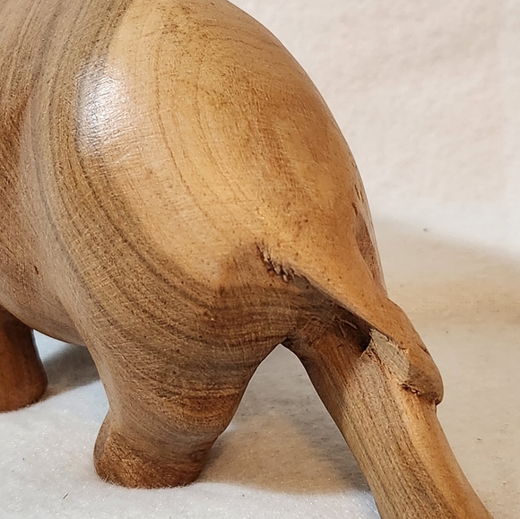 Hand Carved Rinoceros Teak Wood - Picture 11 of 12